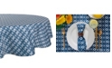 Design Imports Ikat Outdoor Tablecloth 60" Round